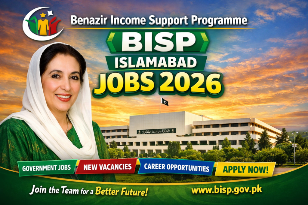 Benazir Income Support Programe BISP Islamabad Jobs 2026