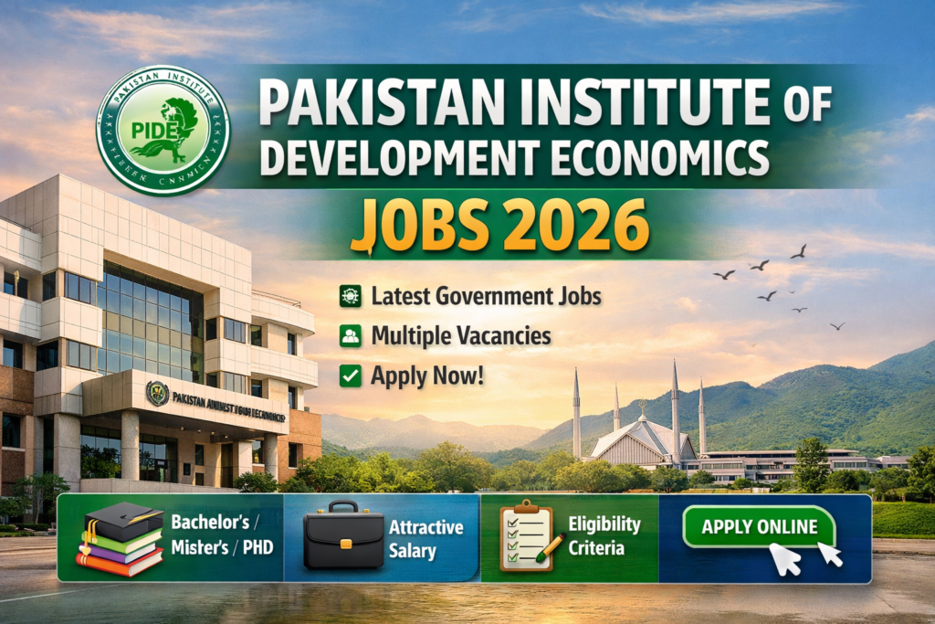 Pakistan Institute Of Development Economics Jobs 2026