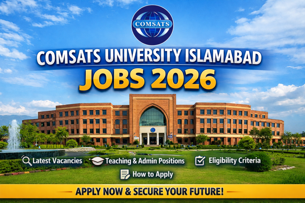 Comsats University Islamabad jobs 2026