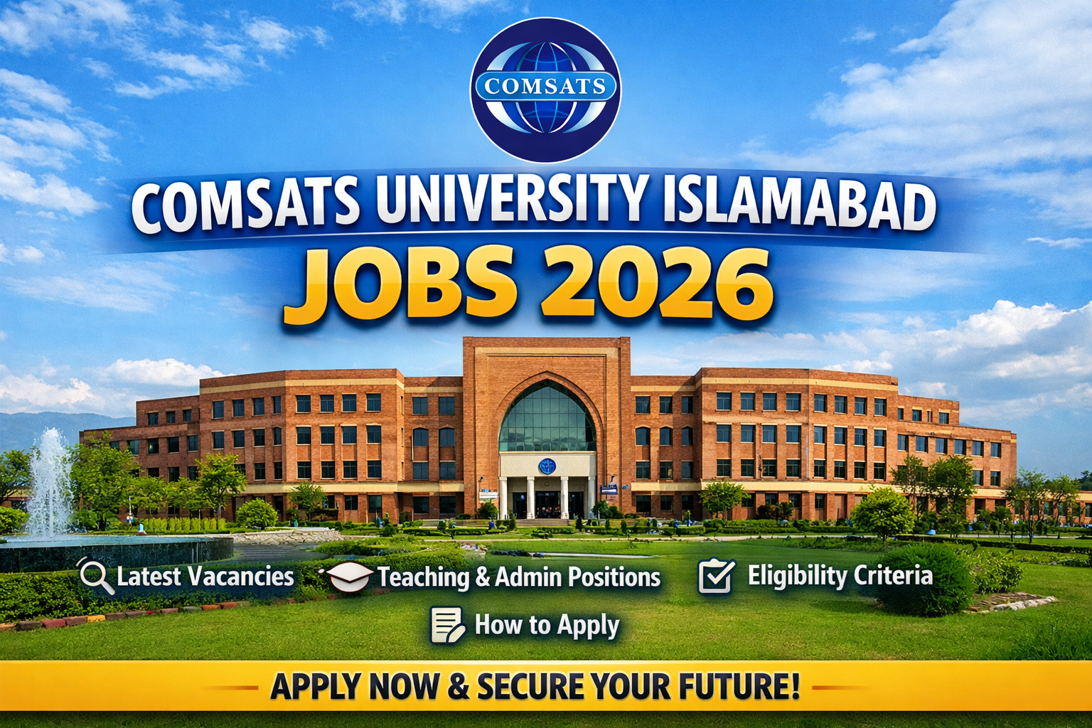 Comsats University Islamabad jobs 2026