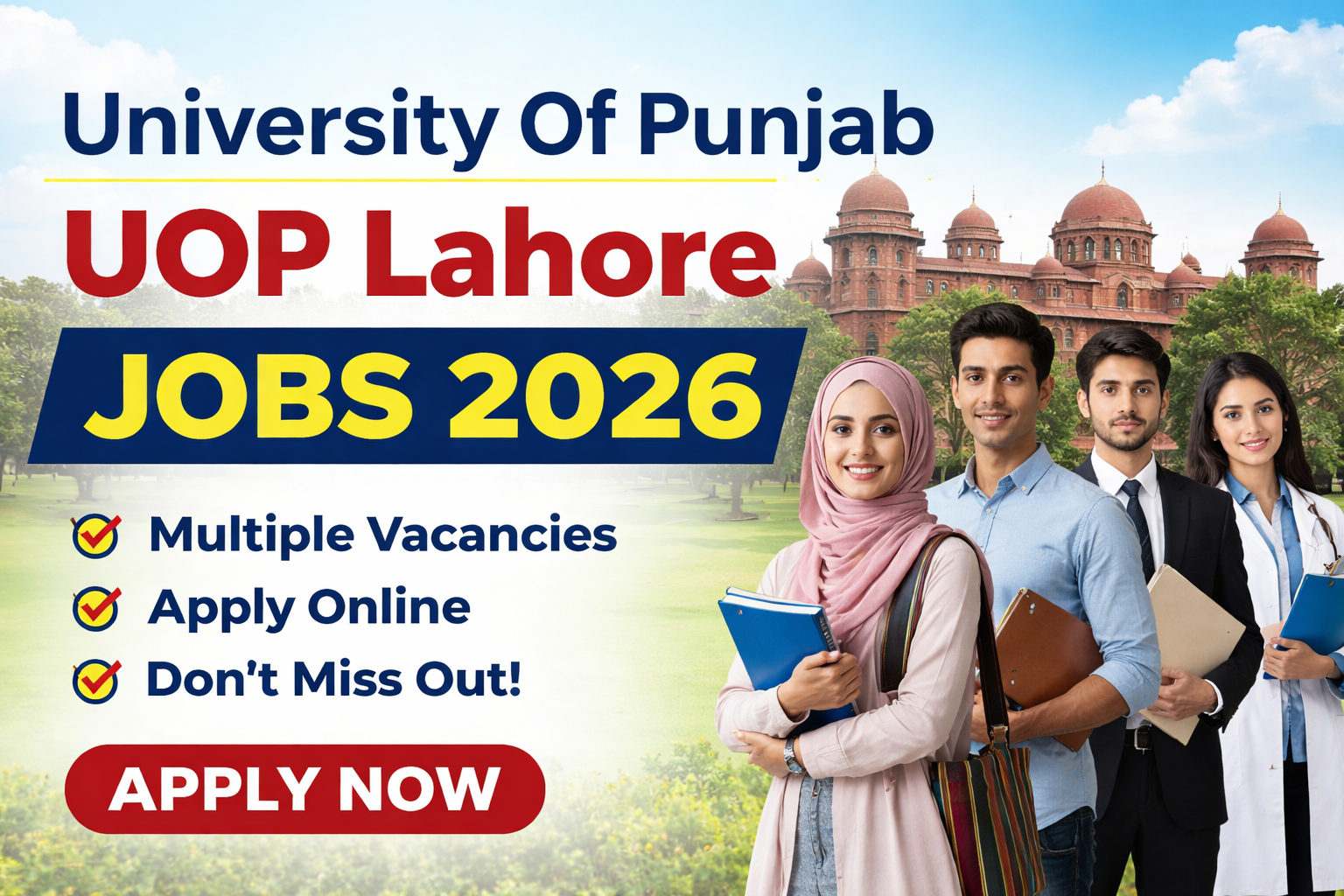 University Of Punjab UOP Lahore Jobs 2026