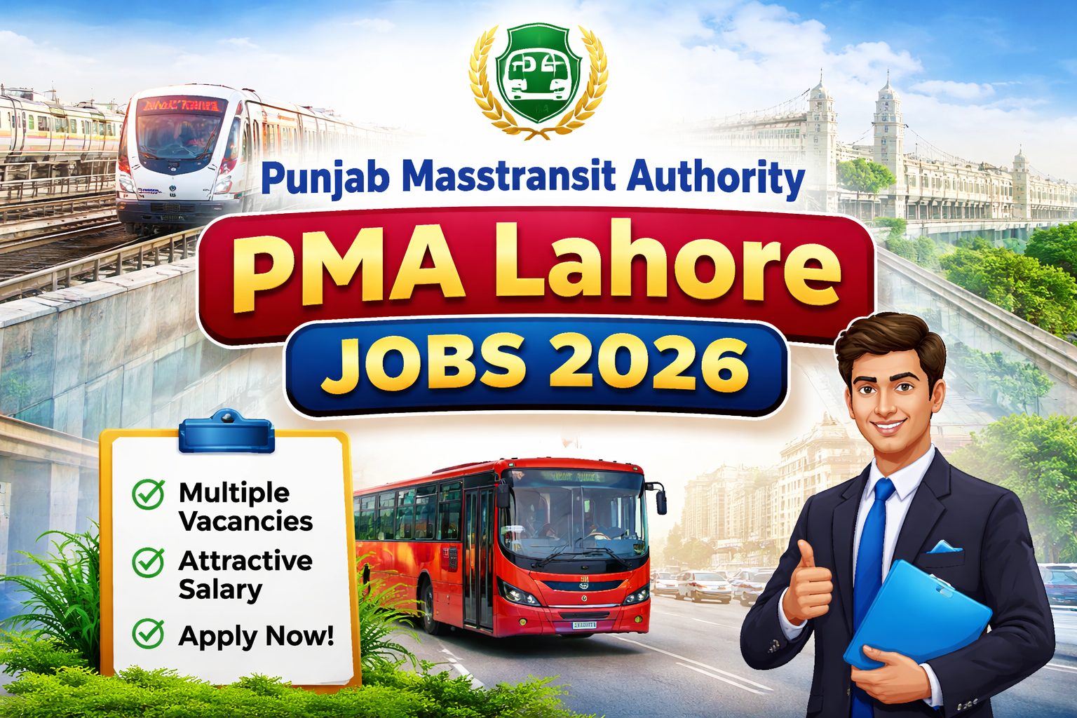 Punjab Masstransit Authority PMA Lahore Jobs 2026